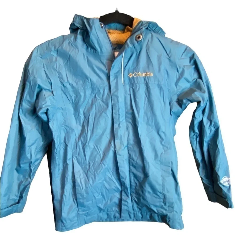 Columbia Youth Teal Blue Hooded Jacket size XS